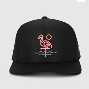Waggle Golf "Florida Flamingo" Performance Snapback Hat Men's multi Hat